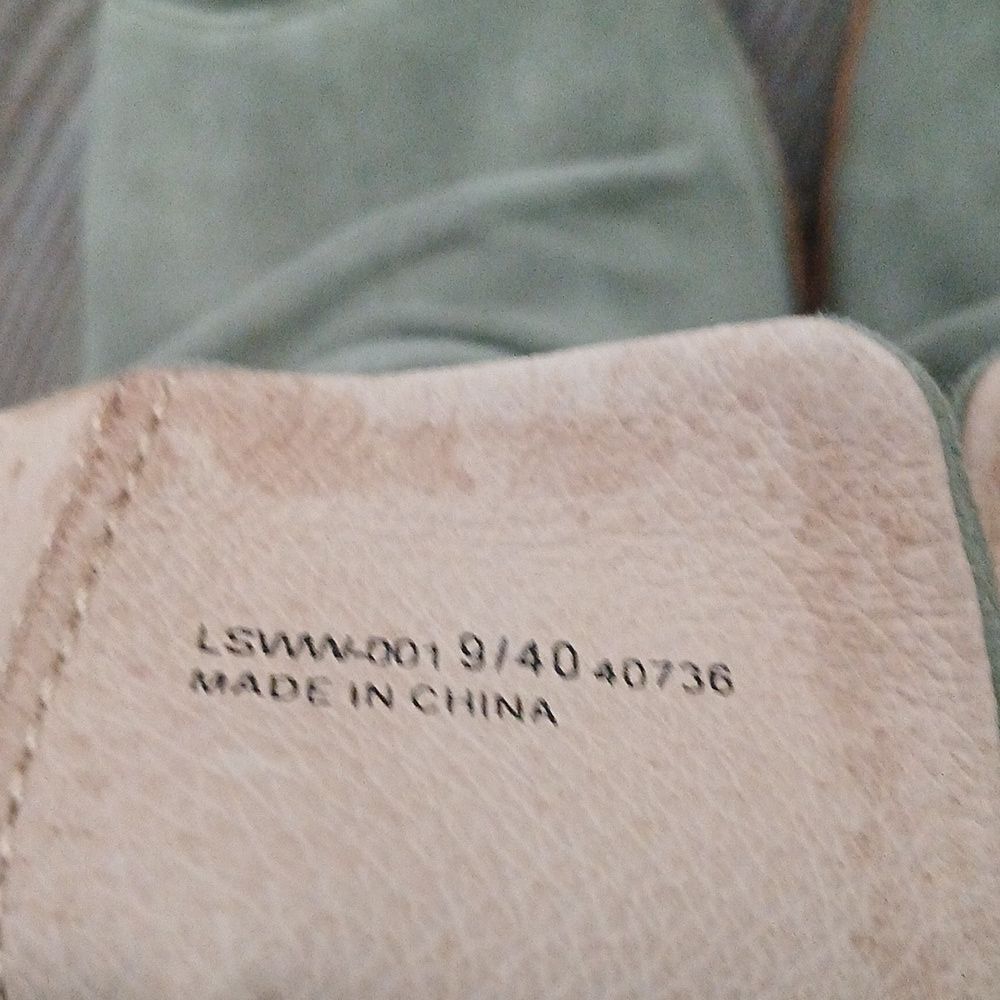 Kristin Cavallari for Chinese Laundry Lash Heel in light sage green suede Sz 9 - Picture 8 of 11